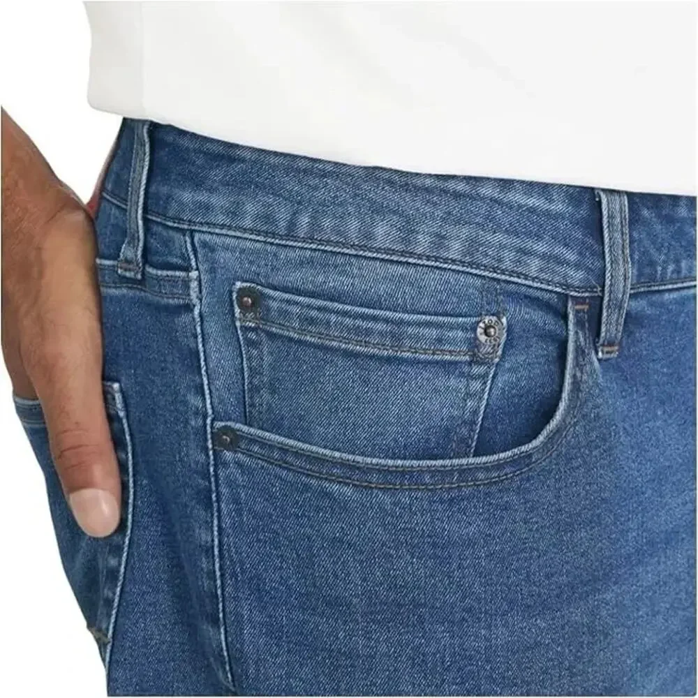 Izod Men's Straight Fit Jeans 5-Pocket Comfort Stretch Denim 34x34 New With Tag
